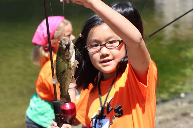 Emily caught a big fish!